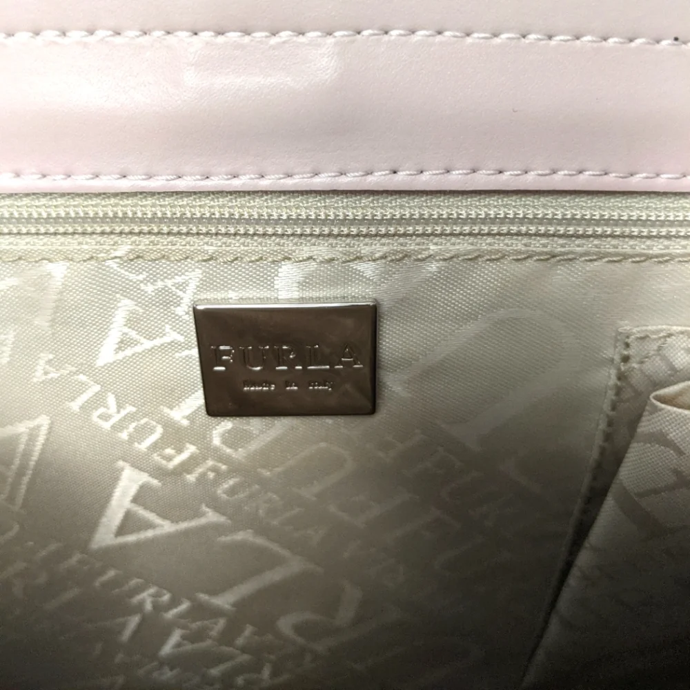 Furla Vintage Top Handle Purse Mauve Light Pink - Picture 11 of 14